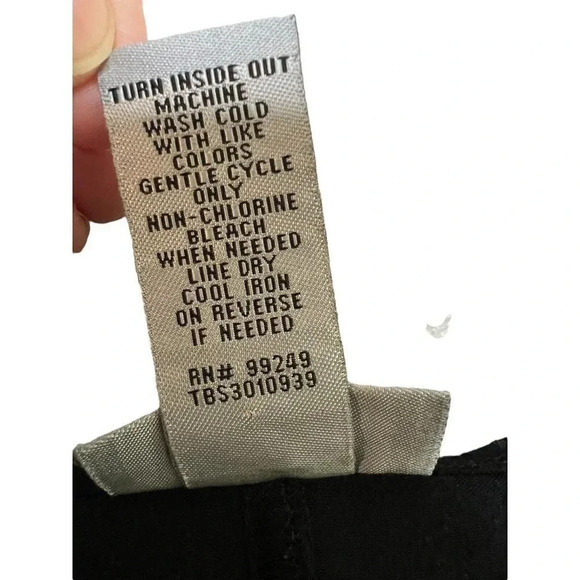 Catherines Top Blouse 4X 30/32W Black Metallic Detail Velvet 3/4 Sleeve - Picture 4 of 9